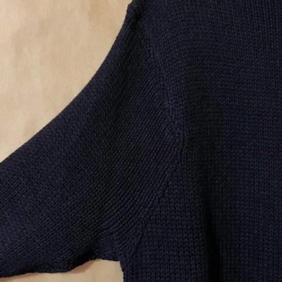 Alexia Ulibarri | NWT Oversized Chunky Knit Sweater Dress Black Zendaya Size XS - Picture 6 of 11